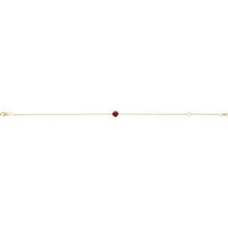 14K Yellow Lab-Grown Ruby  6 1/2-7-1/2" Bracelet