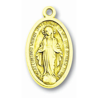 2 1/4" Gold Miraculous Medal 25-Pack