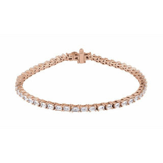14K Rose 5 CTW Lab-Grown Diamond Line 7" Bracelet