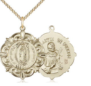 14kt Gold Filled Our Lady of Guadalupe Medal Catholic Jewelry