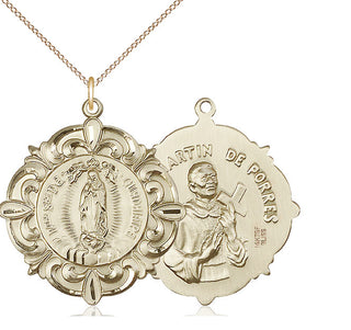 14kt Gold Filled Our Lady of Guadalupe Medal Catholic Jewelry