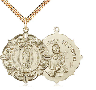 14kt Gold Filled Our Lady of Guadalupe Medal Catholic Jewelry
