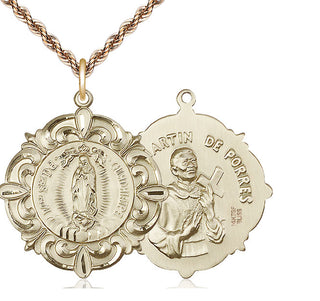 14kt Gold Filled Our Lady of Guadalupe Medal Catholic Jewelry