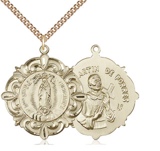 14kt Gold Our Lady of Guadalupe Medal