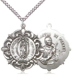 Sterling Silver Our Lady of Guadalupe Medal Catholic Jewelry