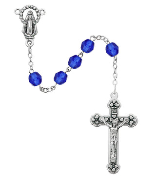 6MM Sapphire September Rosary