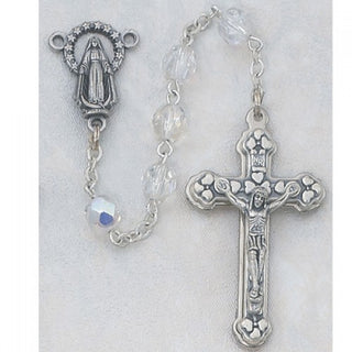 Aurora Borealis Crystal April Rosary