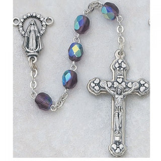 6MM AB Dark Amethyst/Feb Rosary