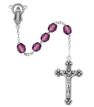 6MM Dk Amethyst Feb Rosary