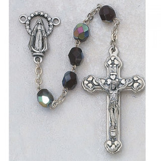 6MM Aurora Borealis Garnet January Rosary