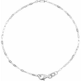 Sterling Silver .06 CT Natural Diamond 7" Bracelet