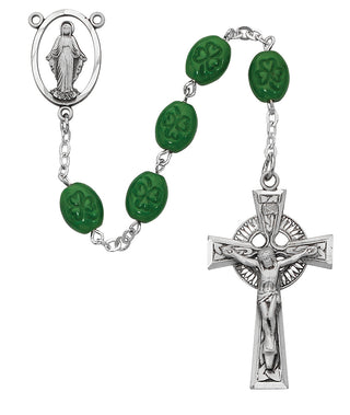 6X8MM Oval Green Shamrock Rsy.