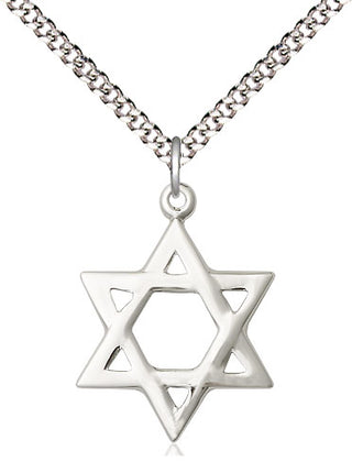 Pewter Star of David Medal Religious Jewelry