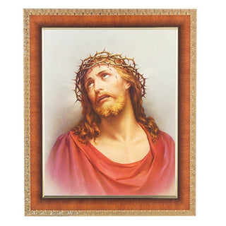 Christ In Agony In Cherry Frame 10.25X12.25" 8X10 Print
