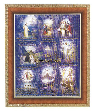 Apostles Creed In Cherry Frame 10.25X12.25" 8X10 Print