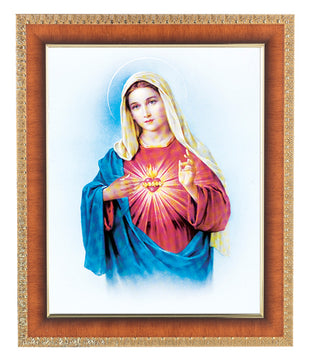 Immaculate Heart Of Mary Cherry Frame 10.25X12.25" 8X10 Print