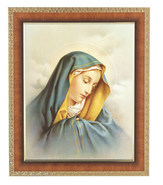Our Lady Of Sorrow In Cherry Frame 10.25X12.25" 8X10 Print