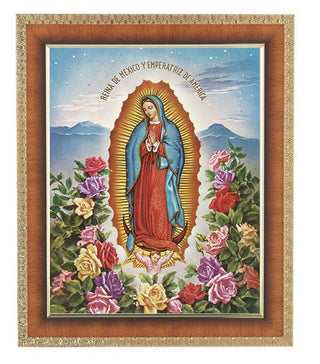 Our Lady Of Guadalupe In Cherry Frame 10.25X12.25" 8X10Prt
