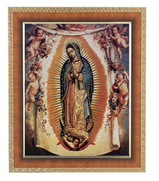 Our Lady Of Guadalupe In Cherry Frame 10.25X12.25" 8X10Prt