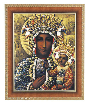 O.L.Of Czestochowa In Cherry Frame 10.25X12.25" 8X10 Print