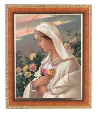 Mystical Rose In Cherry Frame 10.25X12.25" 8X10 Print