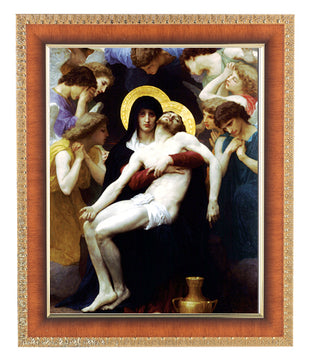 Bouguereau:Pieta Cherry Frame 10.25X12.25" 8X10 Print