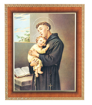 St. Anthony In Cherry Frame 10.25X12.25" 8X10 Print