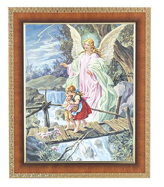 Guardian Angel In Cherry Frame 8X10 Print