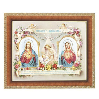 Baby Room Blessing Spanish In Cherry Frame 10.25X12.25" 8X10Prt