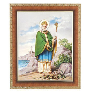 St. Patrick In Cherry Frame 10.25X12.25" 8X10 Print