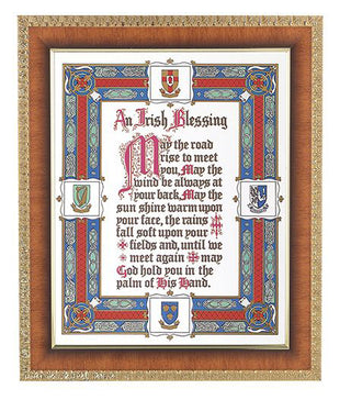 Irish Blessing In Cherry Frame 10.25X12.25" 8X10 Print