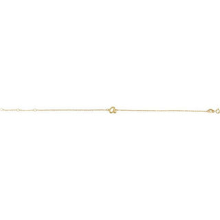 14K Yellow Initial A 6 1/2-7 1/2" Bracelet