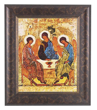 Holy Trinity In Art Deco Frame 10.25X12.25" 8X10 Print