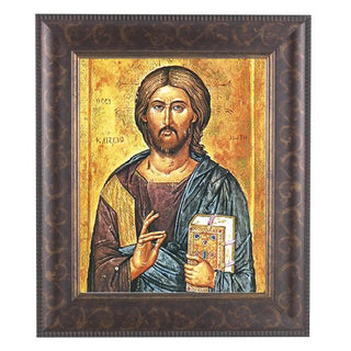 Christ Teacher In Art Deco Frame 10.25X12.25" 8X10 Print