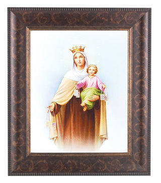 Our Lady Of Mt.Carmel Art Deco Frame 10.25X12.25" 8X10 Print