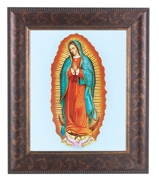 Our Lady Of Guadalupe In Art Deco Frame 10.25X12.25" 8X10Prt