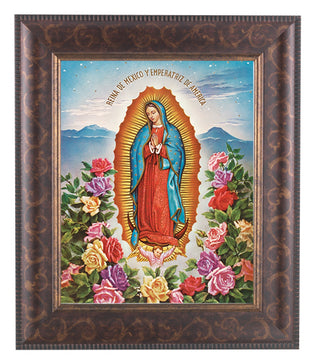 Our Lady Of Guadalupe In Art Deco Frame 10.25X12.25" 8X10Prt