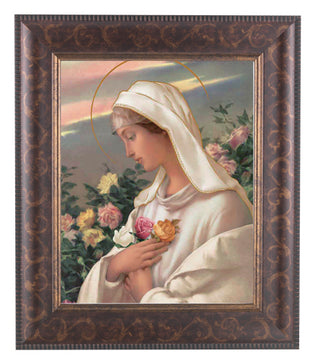 Mystical Rose In Art Deco Frame 10.25X12.25" 8X10 Print
