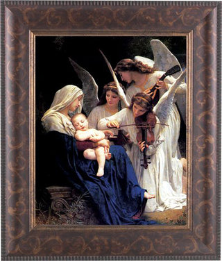 Bouguereau:Heavenly Melodie Art Deco Frame 10.25X12.25" 8X10Prt