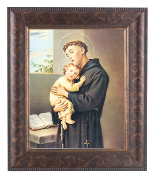 St. Anthony In Art Deco Frame 10.25X12.25" 8X10 Print