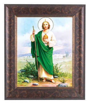 St. Jude In Art Deco Frame 10.25X12.25" 8X10 Print