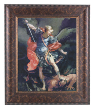 St. Michael In Art Deco Frame 10.25X12.25" 8X10 Print