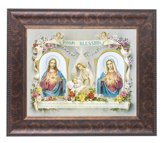 Baby Room Blessing In Art Deco Frame 10.25X12.25" 8X10 Print