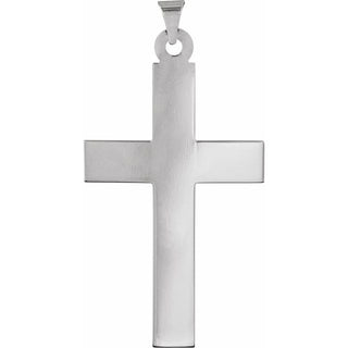 14K White Cross Pendant