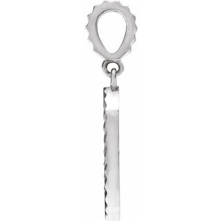 Platinum Angel Wing Coin Pendant