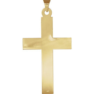 14K Yellow Cross Pendant