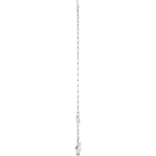 14K White Sans Serif Initial H 6 1/2-7 1/2" Bracelet