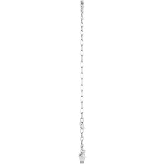Sterling Silver Sans Serif Initial Y 6 1/2-7 1/2" Bracelet