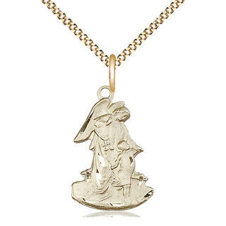14kt Gold Filled Guardian Angel Medal Religious Jewelry