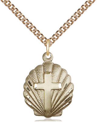 14kt Gold Cross Medal